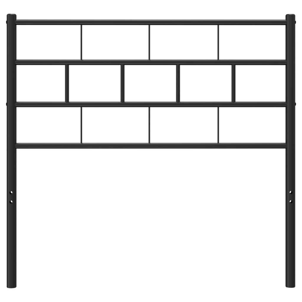 Metal Replace Headboard Black 80 cm
