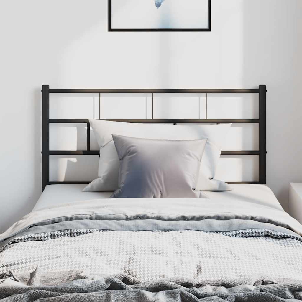 Metal Replace Headboard Black 100 cm