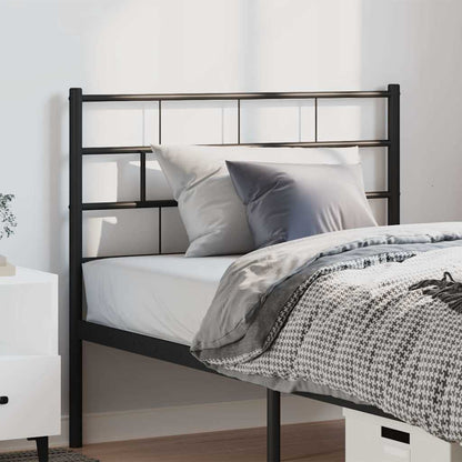 Metal Replace Headboard Black 100 cm