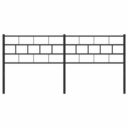 Metal Replace Headboard Black 160 cm