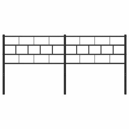 Metal Replace Headboard Black 193 cm
