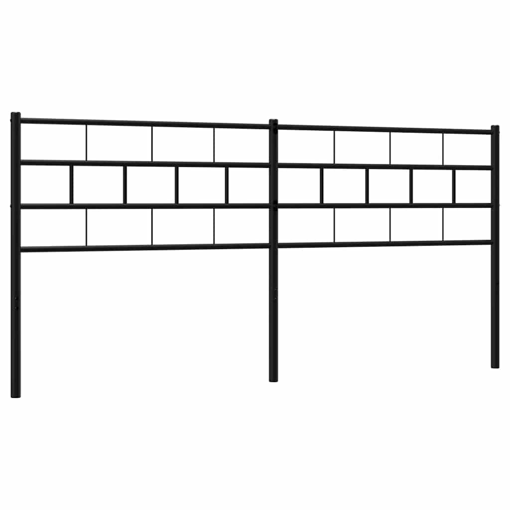 Metal Replace Headboard Black 193 cm