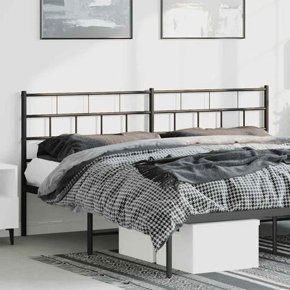 Metal Replace Headboard Black 193 cm
