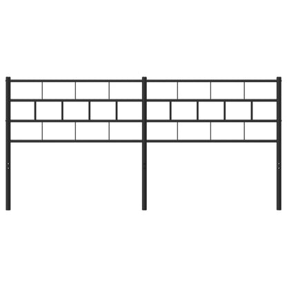 Metal Replace Headboard Black 200 cm