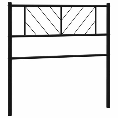 Metal Replace Headboard Black 75 cm