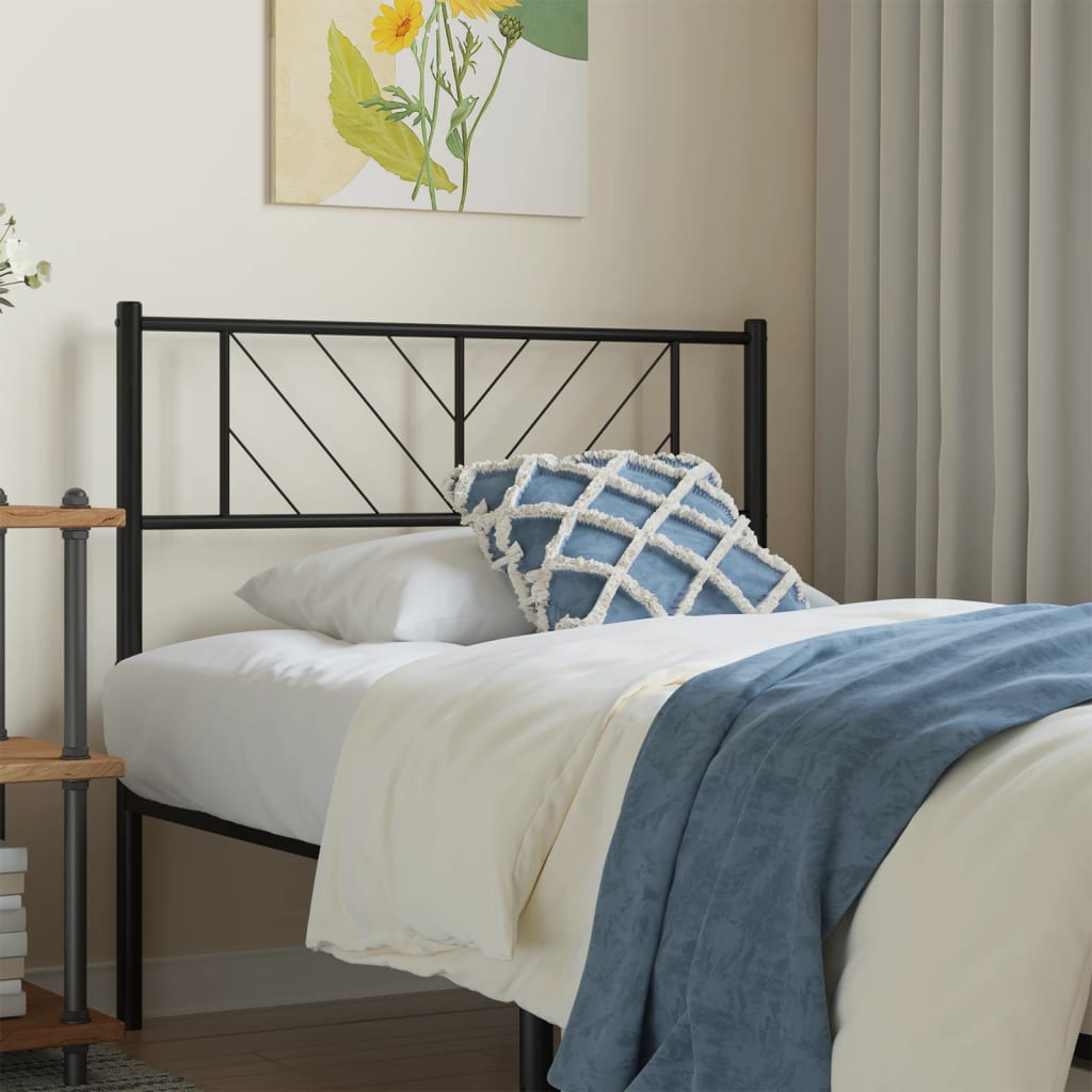 Metal Replace Headboard Black 75 cm