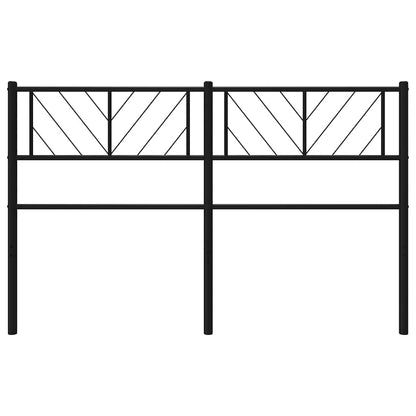 Metal Replace Headboard Black 135 cm