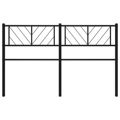 Metal Replace Headboard Black 150 cm