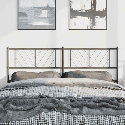 Metal Replace Headboard Black 150 cm