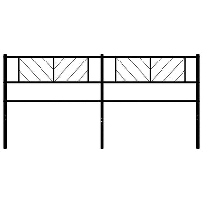 Metal Replace Headboard Black 180 cm