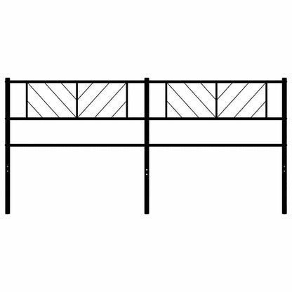Metal Replace Headboard Black 193 cm