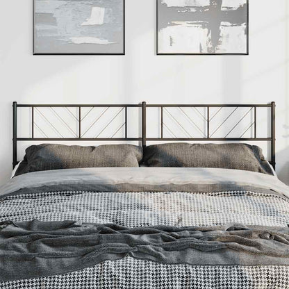 Metal Replace Headboard Black 193 cm