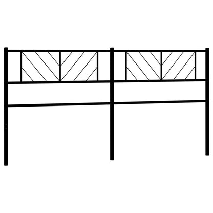 Metal Replace Headboard Black 200 cm