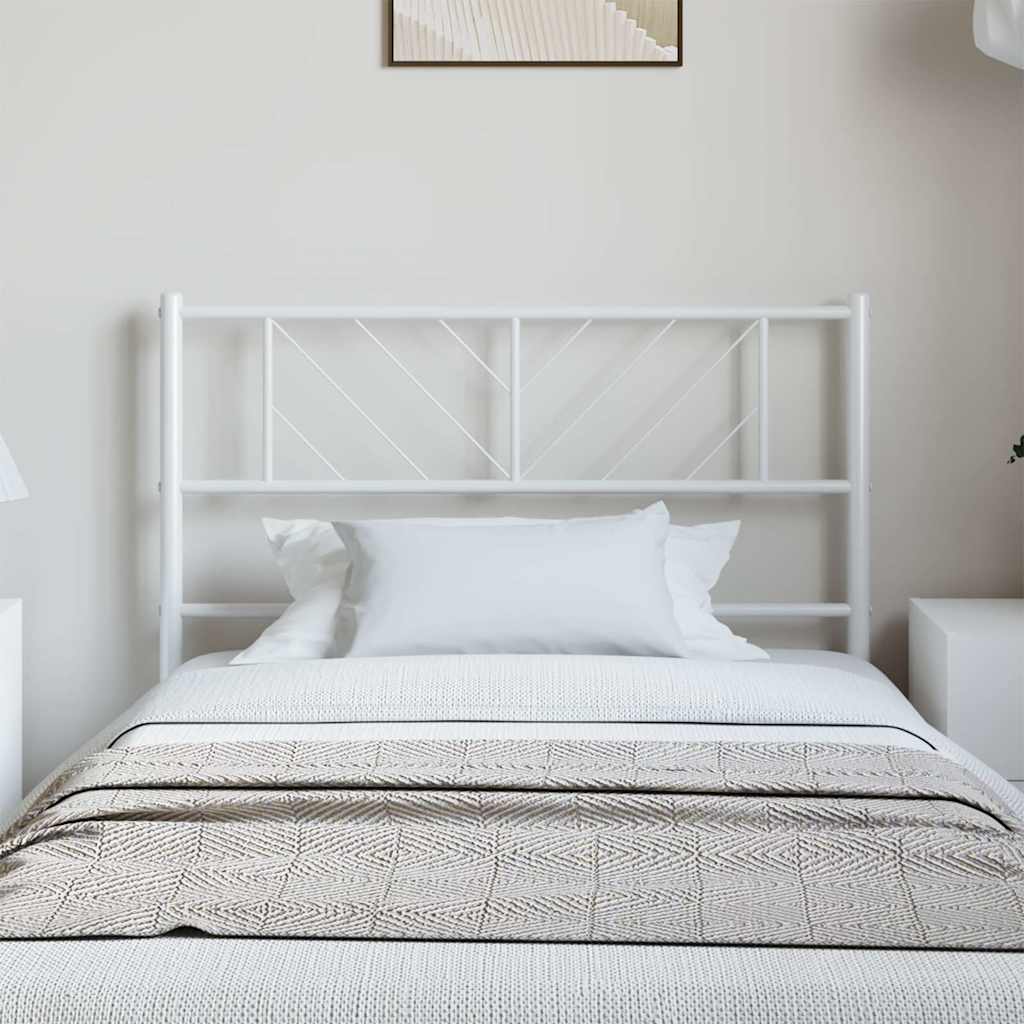 Metal Replace Headboard White 100 cm