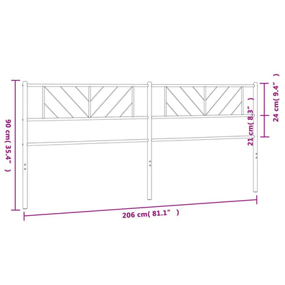 Metal Replace Headboard White 200 cm