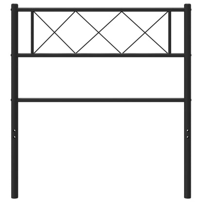 Metal Replace Headboard Black 90 cm