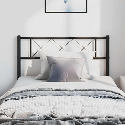 Metal Replace Headboard Black 100 cm