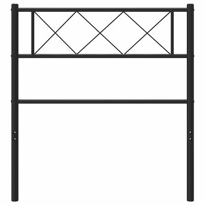 Metal Replace Headboard Black 100 cm