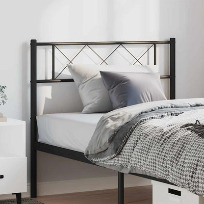 Metal Replace Headboard Black 100 cm