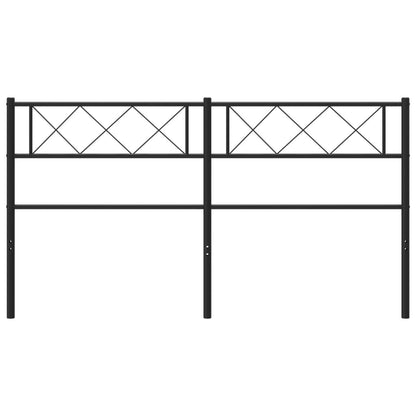 Metal Replace Headboard Black 120 cm