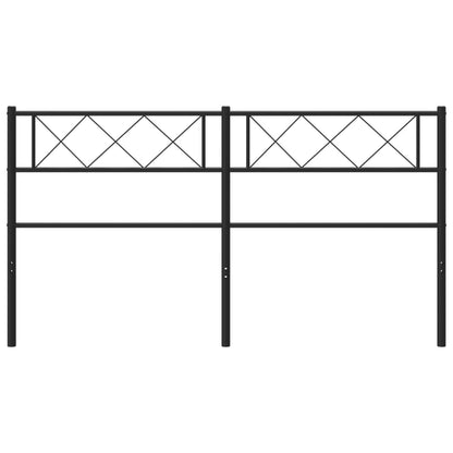 Metal Replace Headboard Black 150 cm