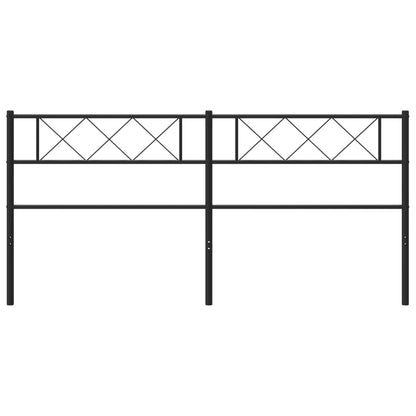 Metal Replace Headboard Black 160 cm