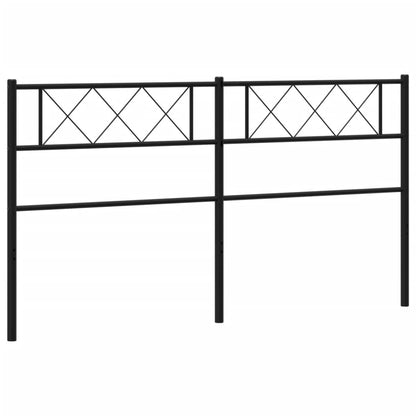 Metal Replace Headboard Black 160 cm