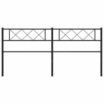 Metal Replace Headboard Black 180 cm