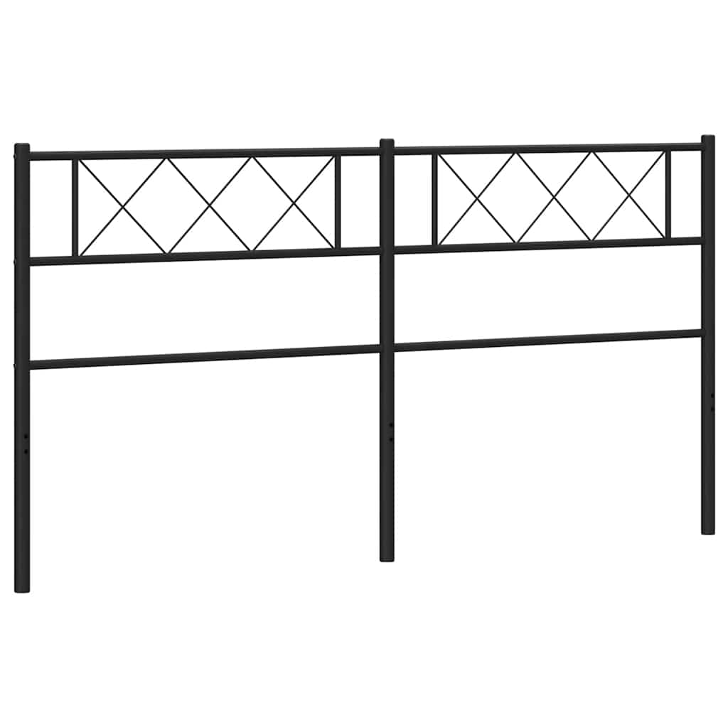 Metal Replace Headboard Black 193 cm