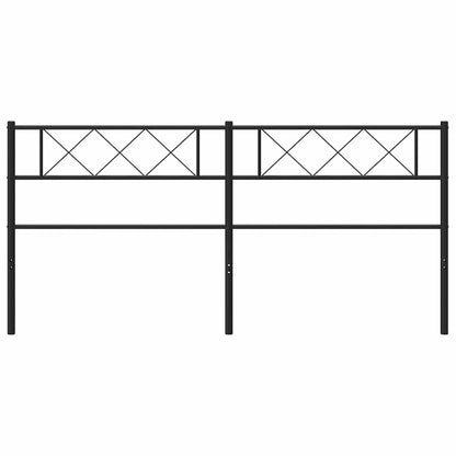 Metal Replace Headboard Black 193 cm