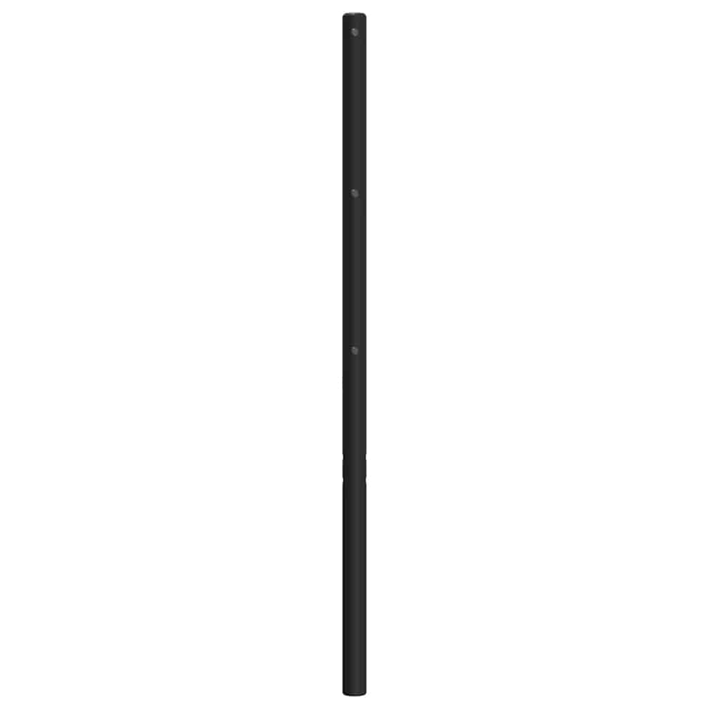 Metal Replace Headboard Black 193 cm