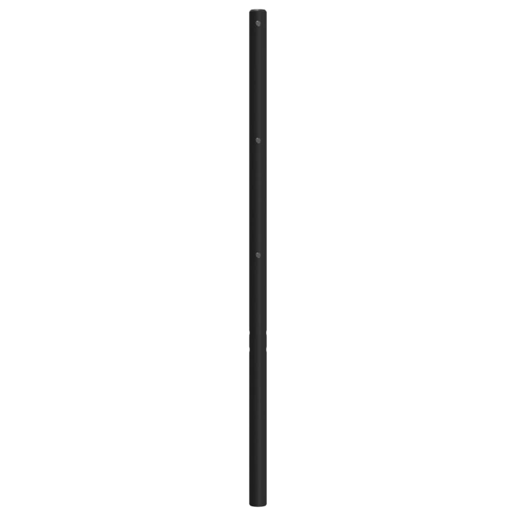 Metal Replace Headboard Black 200 cm