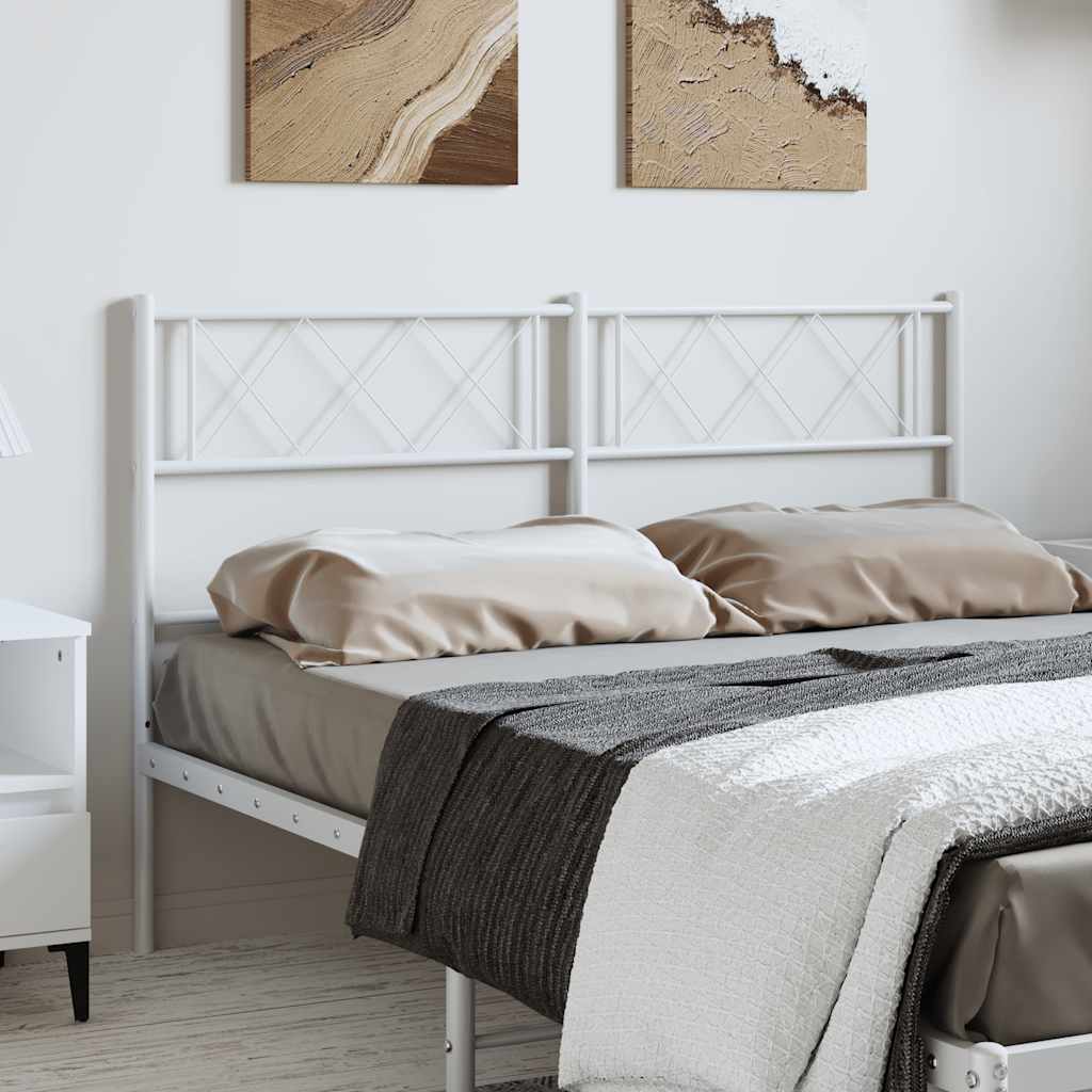 Metal Replace Headboard White 135 cm