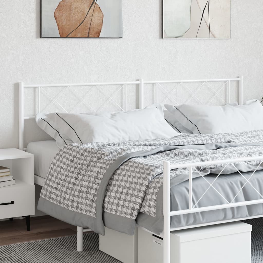 Metal Replace Headboard White 200 cm