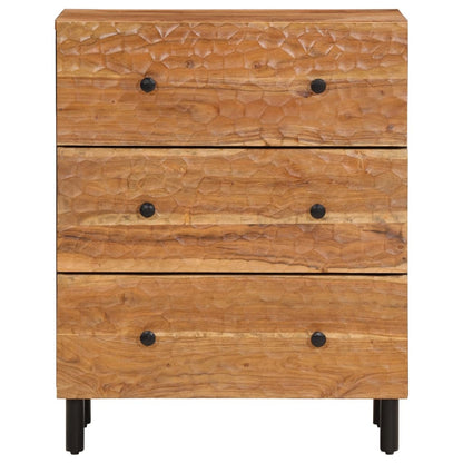 Side Cabinets 2 pcs 60x33x75 cm Solid Wood Acacia