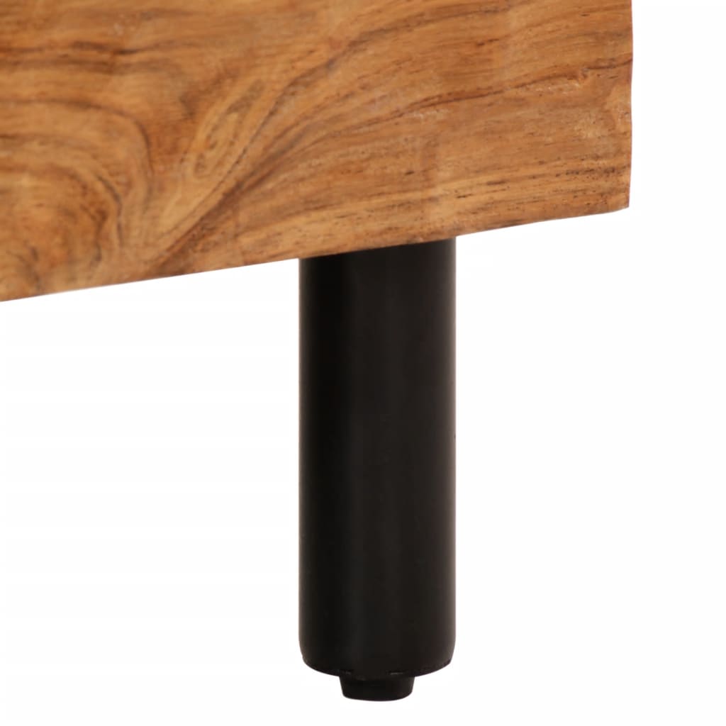 Side Cabinets 2 pcs 60x33x75 cm Solid Wood Acacia