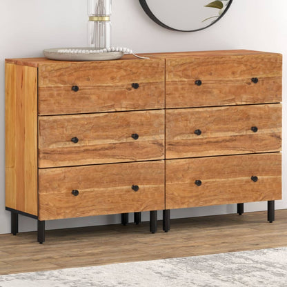 Side Cabinets 2 pcs 60x33x75 cm Solid Wood Acacia