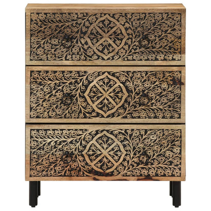 Side Cabinets 3 pcs 60x33x75 cm Solid Wood Mango