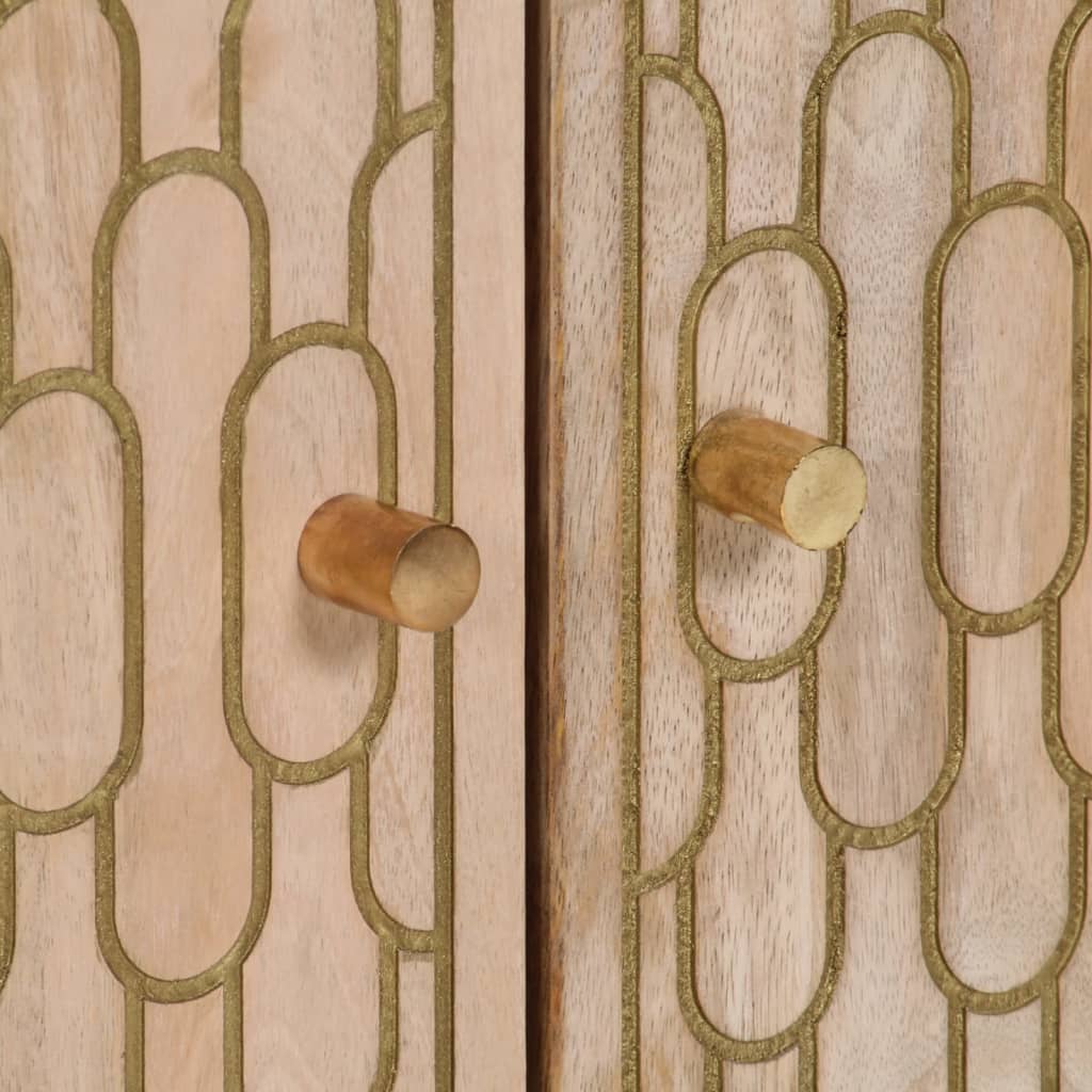 Side Cabinets 3 pcs 60x33x75 cm Solid Wood Mango
