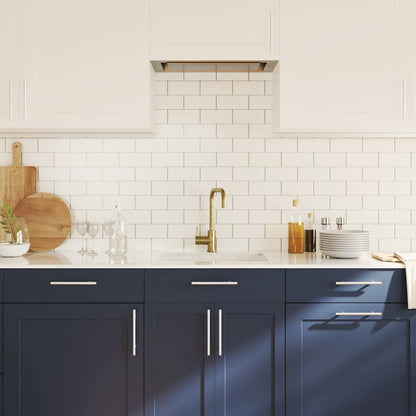 Cabinet Handles 10 pcs Silver 128 mm Stainless Steel