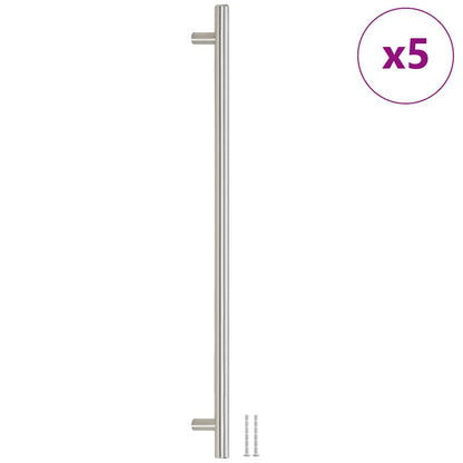 Cabinet Handles 5 pcs Silver 480 mm Stainless Steel