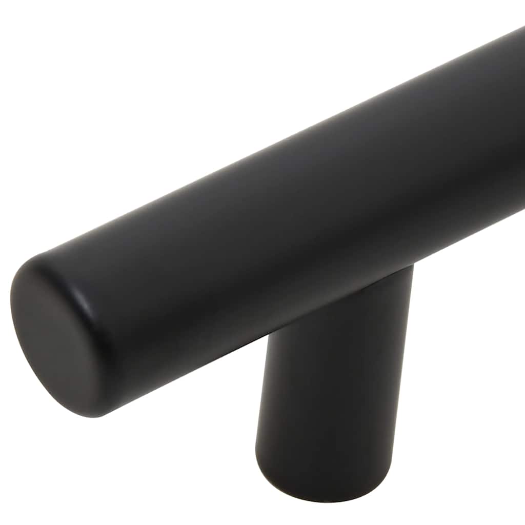 Cabinet Handles 10 pcs Black 160 mm Stainless Steel