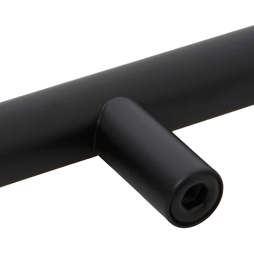 Cabinet Handles 10 pcs Black 160 mm Stainless Steel