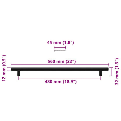 Cabinet Handle | Set of 5 | Black