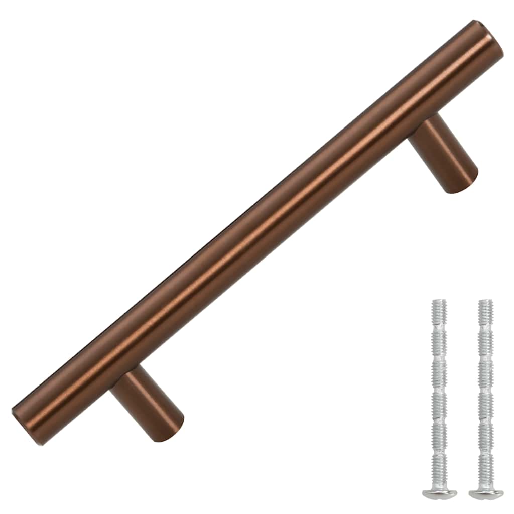 Cabinet Handles 10 pcs Bronze 96 mm Stainless Steel