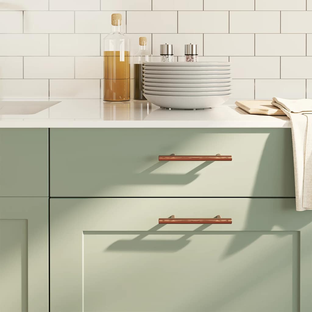 Cabinet Handles 10 pcs Bronze 96 mm Stainless Steel
