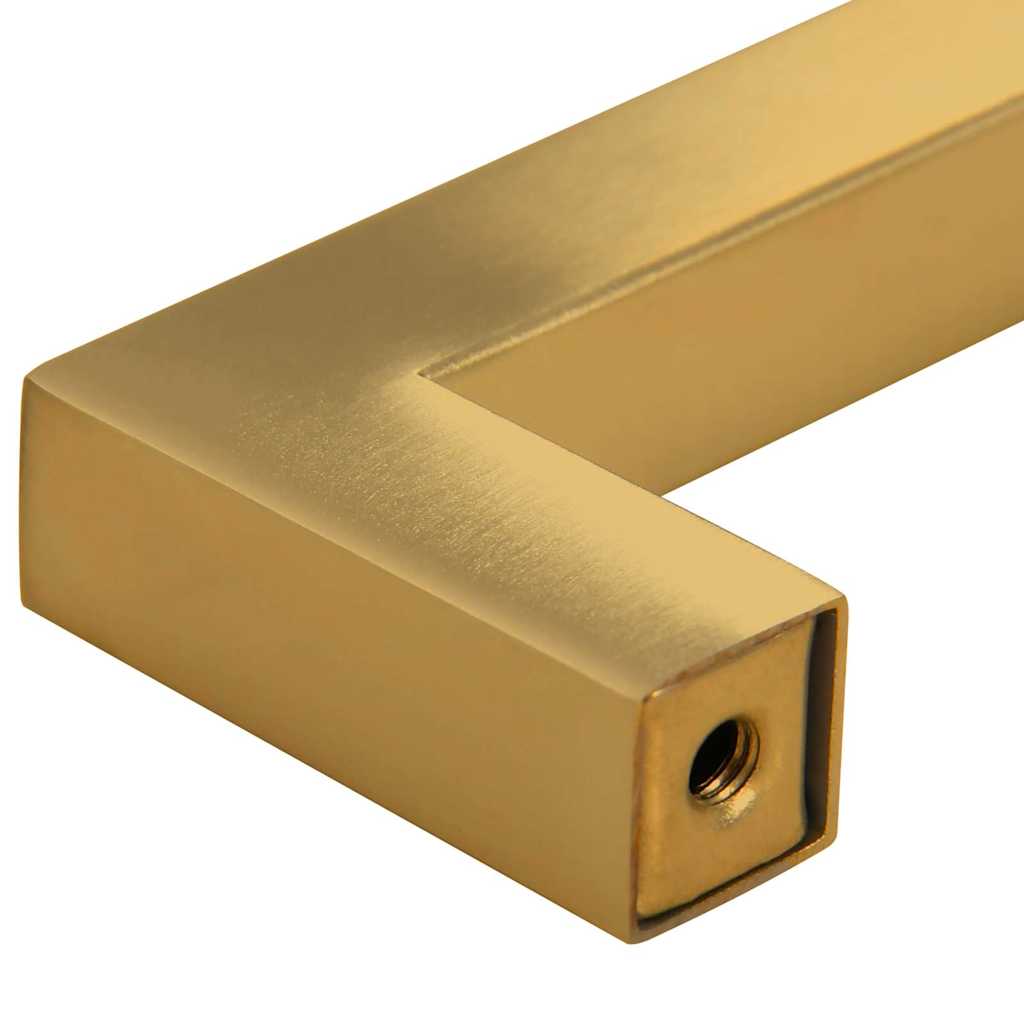 Cabinet Handles 10 pcs Gold 128 mm Stainless Steel