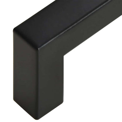 Cabinet Handles 10 pcs Black 160 mm Stainless Steel