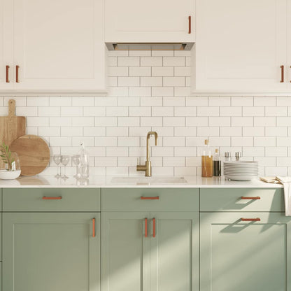 Cabinet Handles 10 pcs Bronze 96 mm Stainless Steel