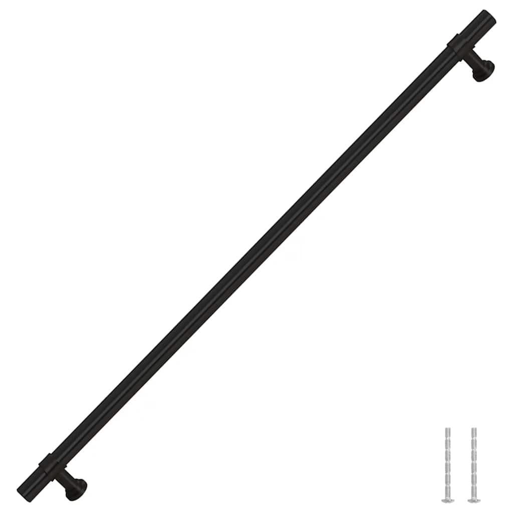 Cabinet Handles 5 pcs Black 320 mm Stainless Steel